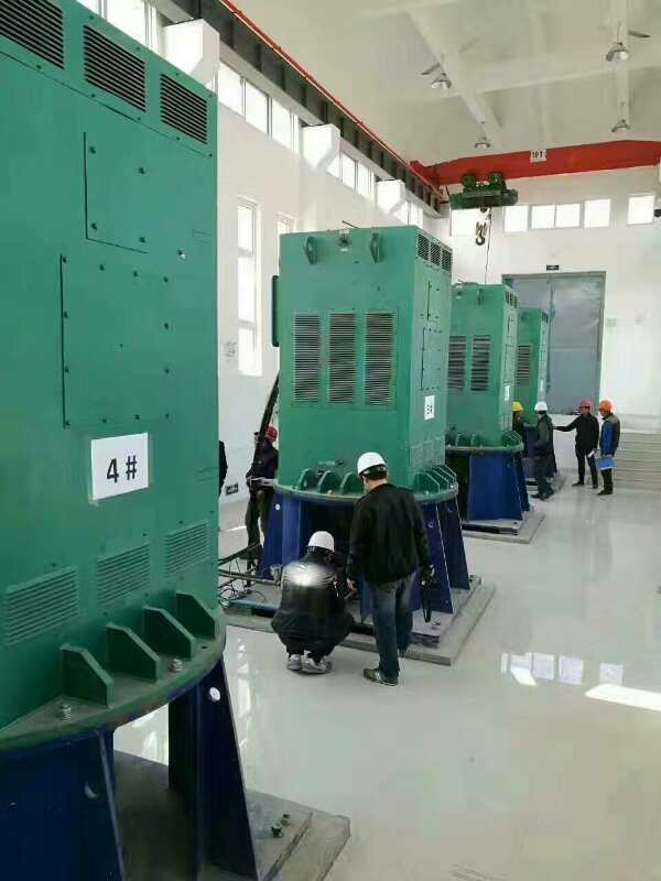 YKS4501-2某污水处理厂使用我厂的立式高压电机安装现场